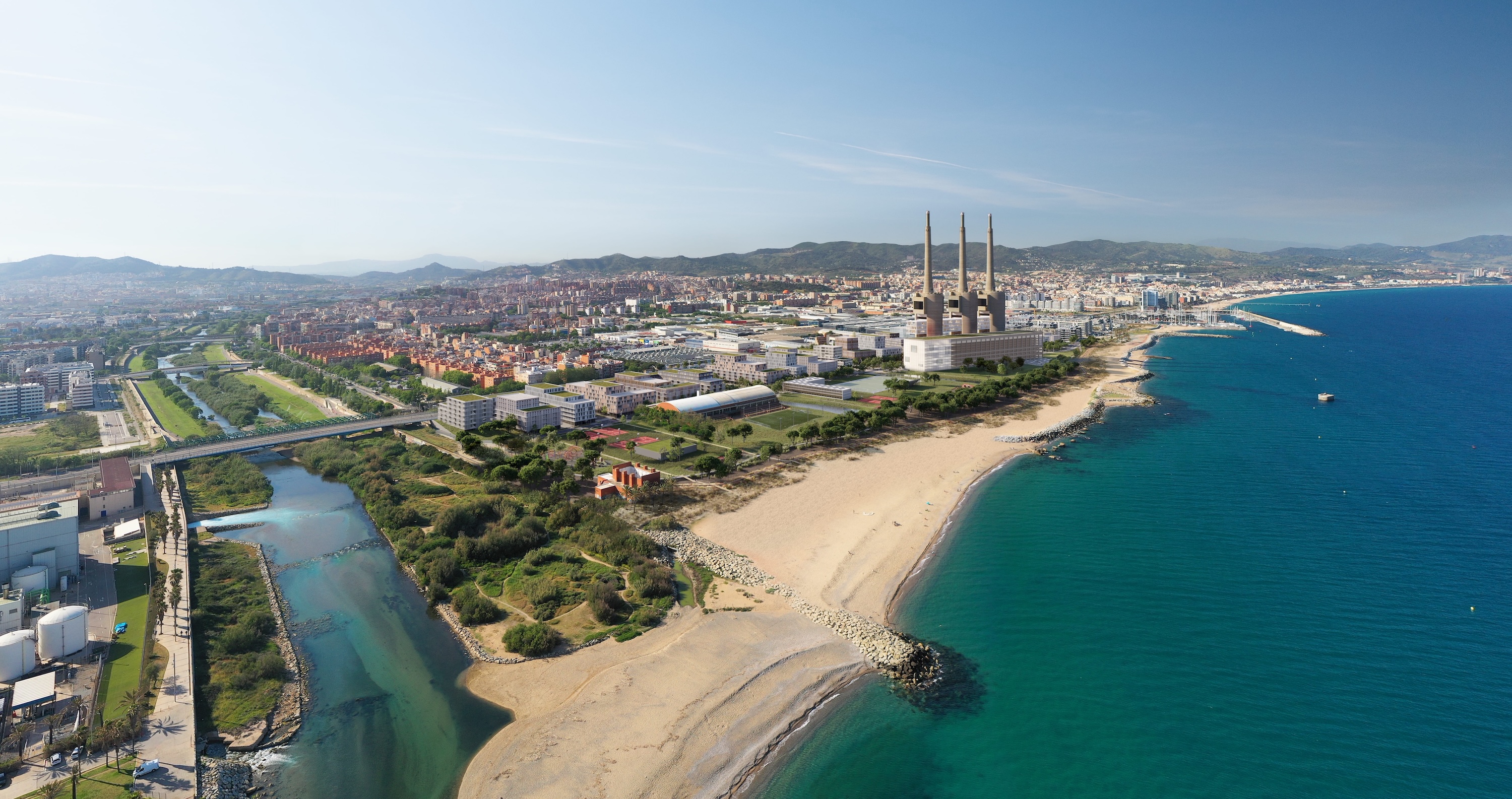 Vista aèria del districte