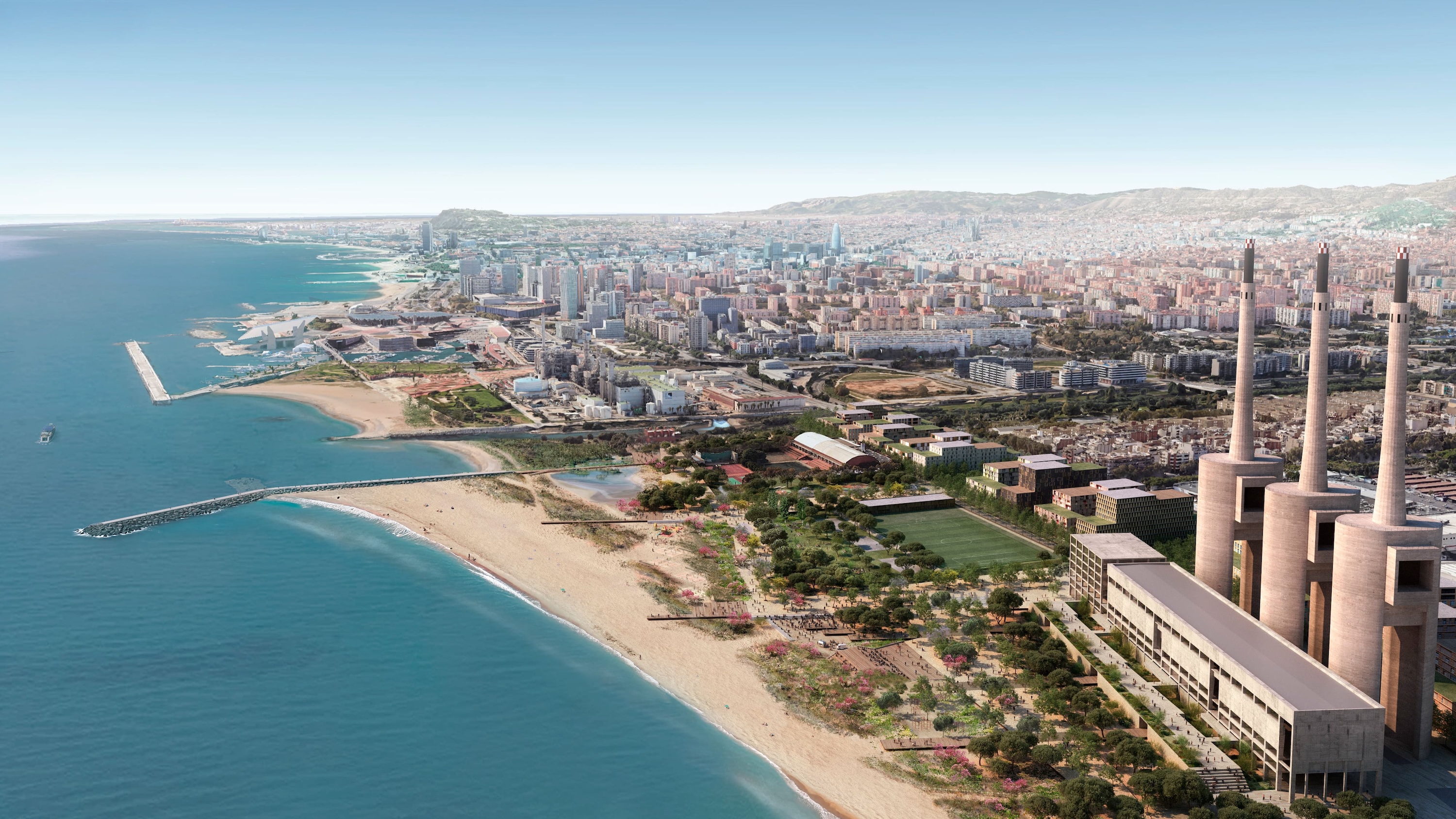 Vista aèria del districte