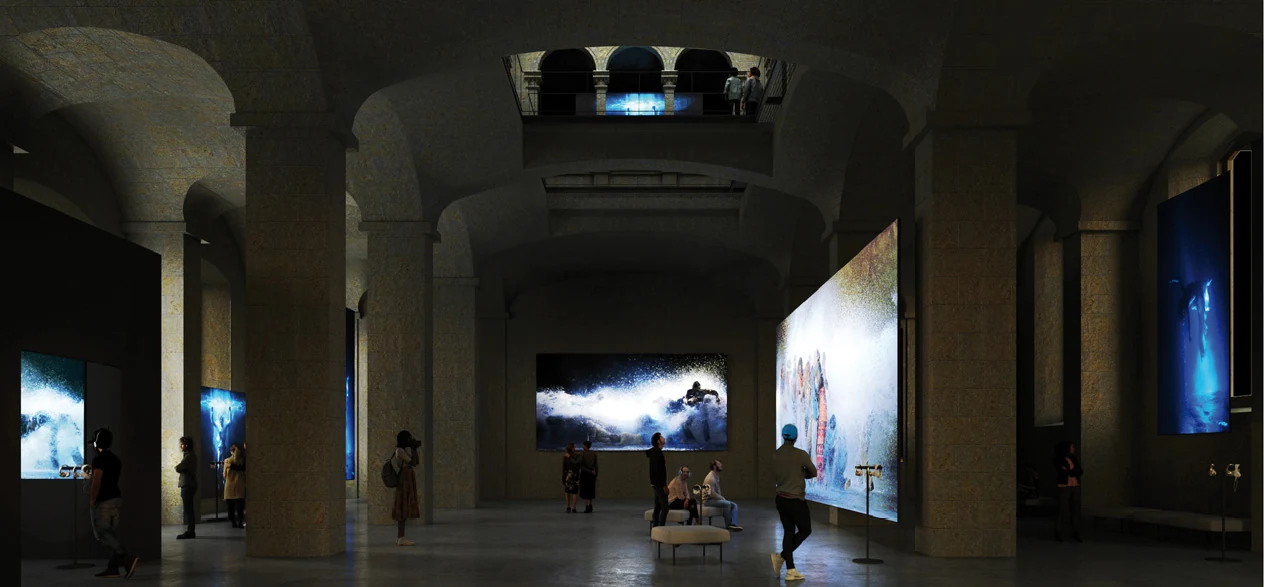 Render de l'espai d'exposició de La Foneria