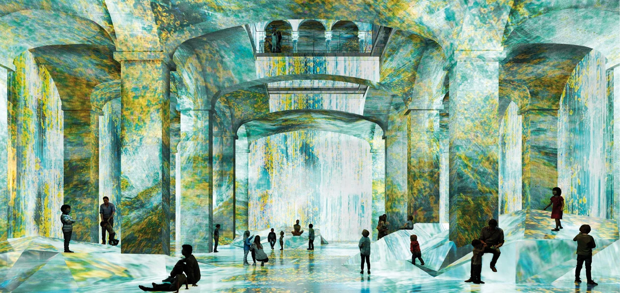 Render de la sala immersiva de La Foneria
